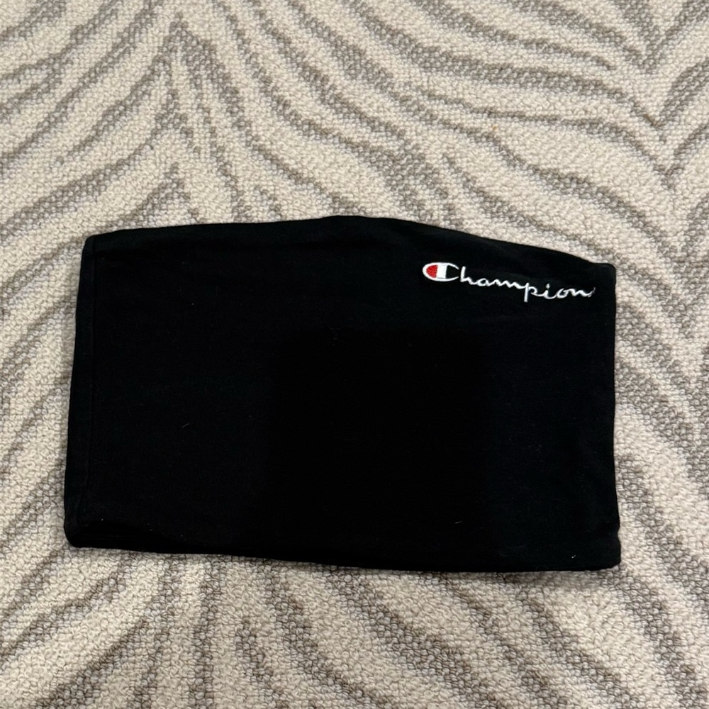 Champion Black Crop Tube Top